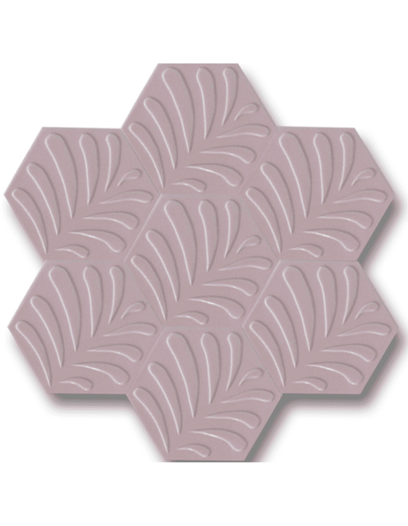 Altıgen Seramik Çini Karo 15x17 -45,  Altıgen Pembe Renk Seramik, Hexagon Tiles, Hexagon Desing,  Cafe Tiles, Handmade Tiles, Tile Desing, 