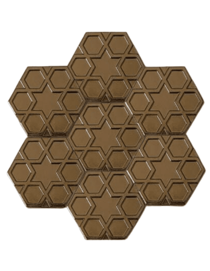 Altıgen Seramik Çini Karo 15x17 -51,  Altıgen Seramik Karo, Altıgen Gold Seramik, Altıgen Çini Karo, Hexagon Seramik, Hexagon Tiles, 